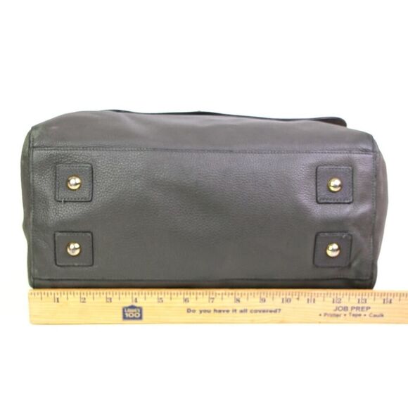 ROOMY Mulberry MUSHROOM GRAY GENUINE LEATHER ZIP TOP SHOULDER BAG HANDBAG PURSE - Picture 10 of 16